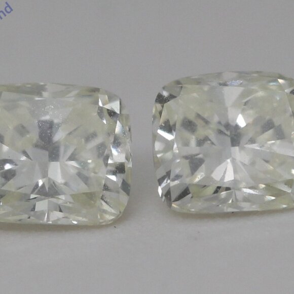 Cushion Natural Mined Diamond Studs 14K Gold (1.4 Ct J K Vs) C54100052 - Picture 3 of 6